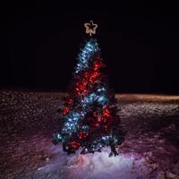 Reťaz Twinkly RGB cluster, čierna, 400 svetiel 6 m