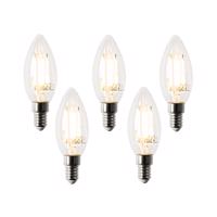 Sada 5 inteligentných LED žiaroviek E14 B35 4,5W 470 lm 2700K