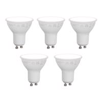 Sada 5 inteligentných stmievateľných LED žiaroviek GU10 50mm Opálová 7W 630 lm 4000K