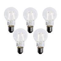 Sada 5 LED žiaroviek E27 A60 Lux Sensor 2,5 W 250 lm 3000 K
