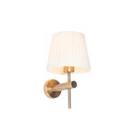 Smart wandlamp brons met witte kap incl. Wifi A60- Pluk