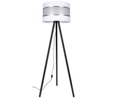 Stojacia lampa CORAL 1xE27/60W/230V wenge/biela/chróm