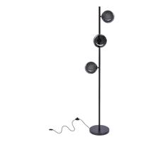 Stojacia lampa KAMA 3xG9/28W/230V čierna/dymová čierna
