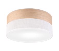 Stropné svietidlo SIRJA WOOD 1xE27/15W/230V pr. 35 cm biela/dub