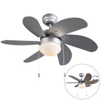 Stropný ventilátor oceľ s drevom - Fresh 3