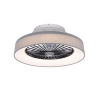 Stropný ventilátor sivý vrátane LED s diaľkovým ovládaním - Emily