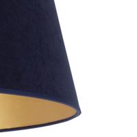 Tienidlo na lampu Cone 18 cm, tmavomodrá/zlatá