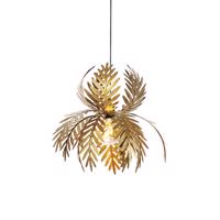 Vintage závesná lampa zlaté perie - Botanica