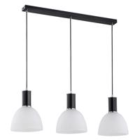 Závesná lampa Dana sklenené tienidlá, 3-plameňová