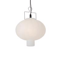Závesné vonkajšie svietidlo biele 35 cm so zástrčkou IP44 - Pion
