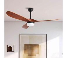 ZE ZE - LED Stropný látor GINOSA LED/18W/230V Wi-Fi Tuya čierna/dub + DO