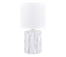 Zuma Line Zuma Line HS8603-WH - Stolná lampa 1xE14/40W/230V biela/dekor mramoru
